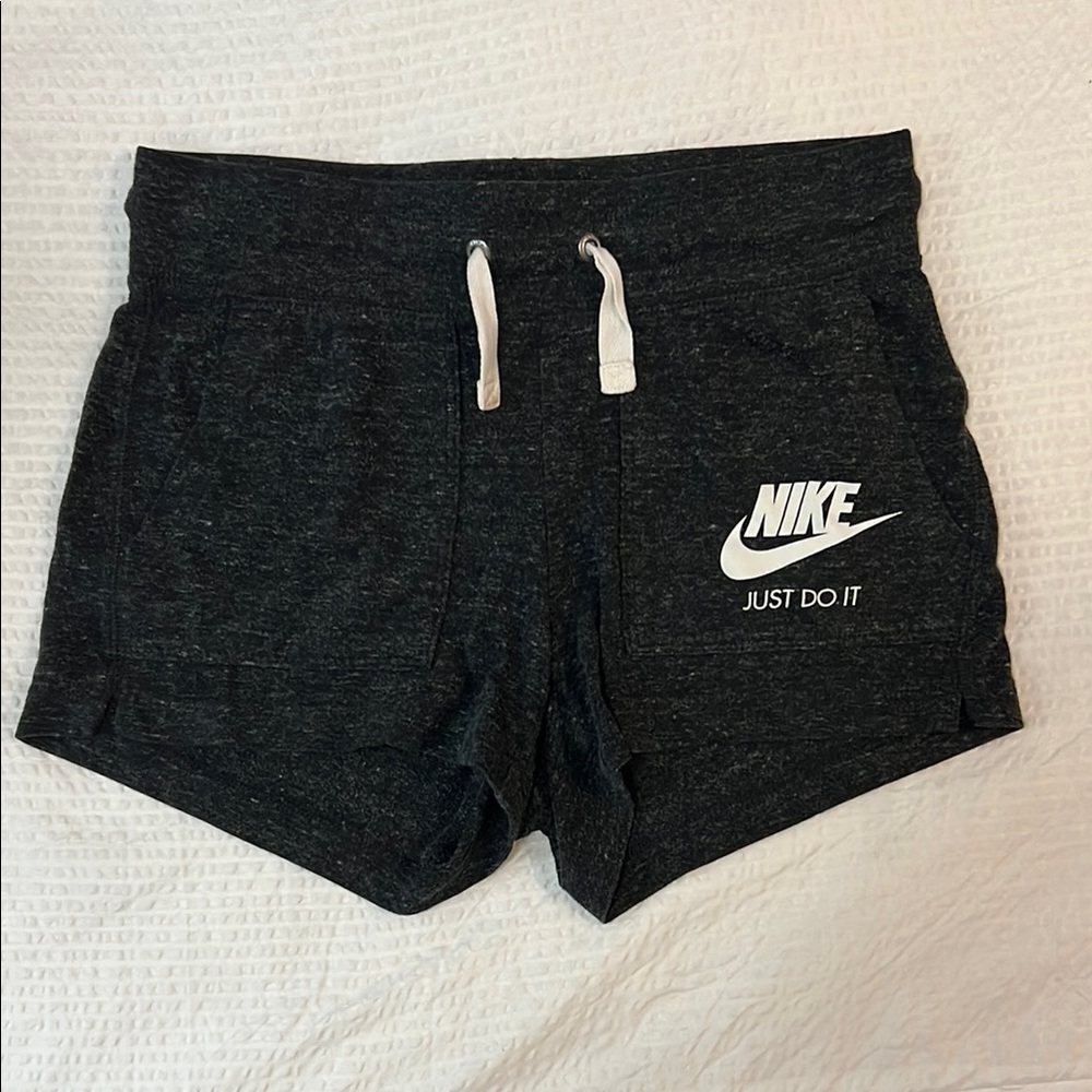 Nike Black Athletic Shorts with Elastic Waistband